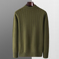 Men’s Merino Wool Crew Neck Sweater – Soft Long-Sleeve Cashmere Knit