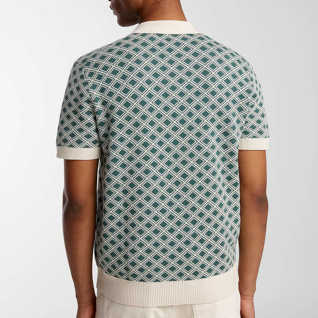 Knitted Sweater Men's Cotton Jacquard Knitted