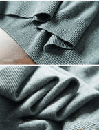 Men’s V-Neck Short-Sleeve Cashmere Sweater – Lightweight Knit Top
