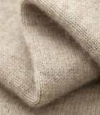 Men’s Cashmere Knit Zip Cardigan – High Neck Wool Jacket