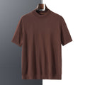 Men’s Cashmere Wool Short-Sleeve Crew Neck Sweater – Cozy Knit Pullover