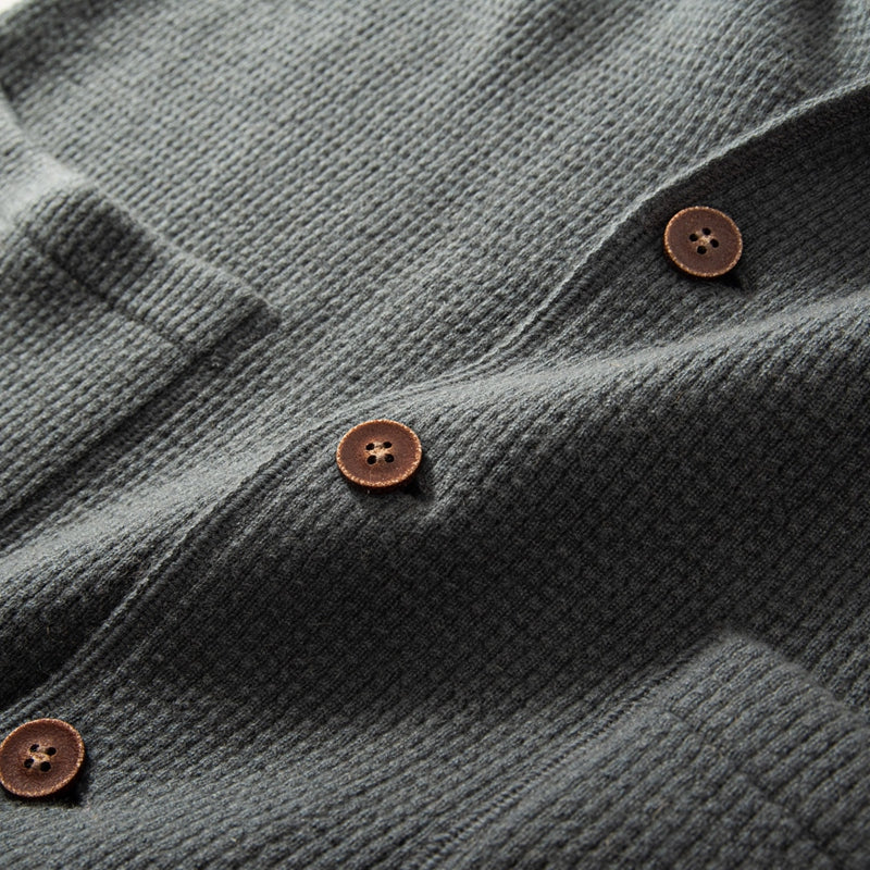 Men’s Cashmere Button-Down Coat – Lightweight Warm Winter Fashion Coat