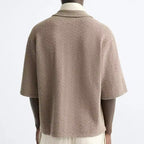 Short Sleeve Cardigan Thin Breathable Knitwear Spring