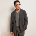 Men’s Cashmere Button-Down Coat – Lightweight Warm Winter Fashion Coat