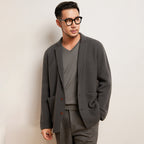 Men’s Cashmere Button-Down Coat – Lightweight Warm Winter Fashion Coat