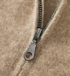 Men’s 100% Wool Colorblock Cardigan – Warm Soft Knit Jacket